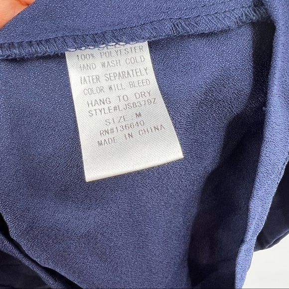 L’Atiste blue long sleeve shirt romper M - Picture 9 of 9